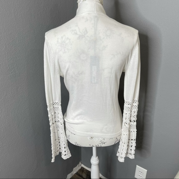 New! Kobi Halperin Tie Sweater Bell Sleeves XS - Picture 4 of 6